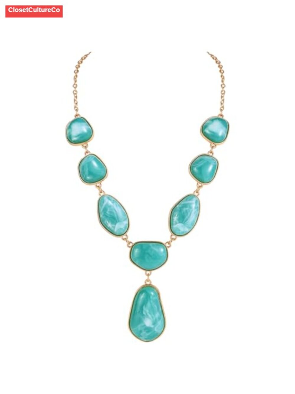 Chunky Bubble Pendant Necklace Resin Alloy Statement Necklace for Women